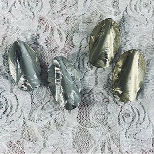 Vintage 1980s Silver and Gold Oversized Earrings 80s Glam Two Pair Lightweight